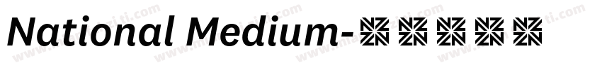 National Medium字体转换